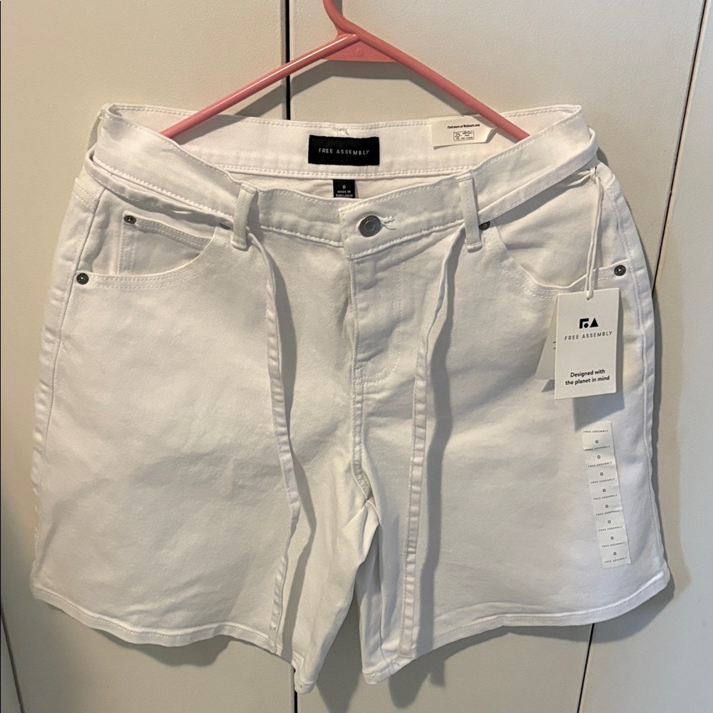 White Women Shorts by Free Assembly